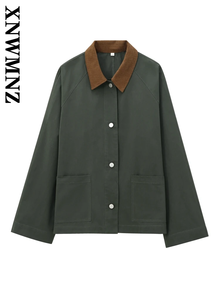 XNWMNZ 2024 Autumn Lady Commuting Turn-down Collar Corduroy Coat Outerwear Trendy Winter Female Long Sleeve Top Ruffles Jacket
XNWMNZ 2024 Autumn Lady Commuting Turn-down Collar Corduroy Coat Outerwear Trendy Winter Female Long Sleeve Top Ruffles Jacket