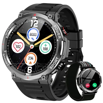 Blackview Smartwatch Wireless calls (answer/dial) 1.39” Full Touch Screen Fitness Tracking Watch Voice Assistant, Pedometer