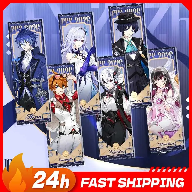 16 см Genshin Impact акриловый билет Stub Flins, фигурка, аксессуар, фигурка Columbina, акриловая фигурка для билетов, восстановление Skirk Toys
16 см Genshin Impact акриловый билет Stub Flins, фигурка, аксессуар, фигурка Columbina, акриловая фигурка для билетов, восстановление Skirk Toys