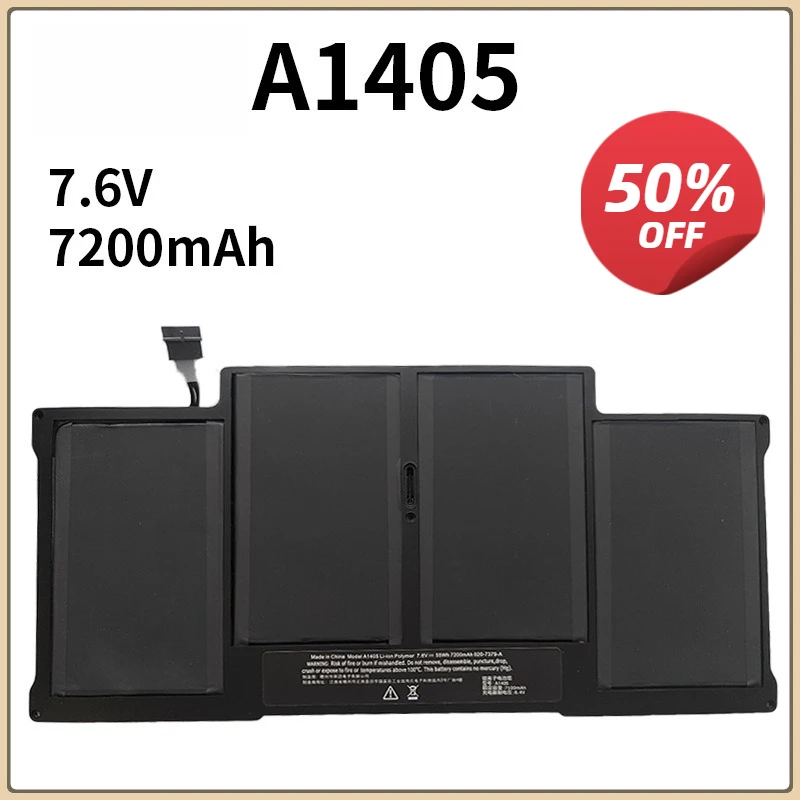 A1405 Laptop Battery For Apple Macbook Air 13 Inch A1369 A1466 A1377 2011 - 2015 Year Batteries 50WH 7.6V
A1405 Laptop Battery For Apple Macbook Air 13 Inch A1369 A1466 A1377 2011 - 2015 Year Batteries 50WH 7.6V