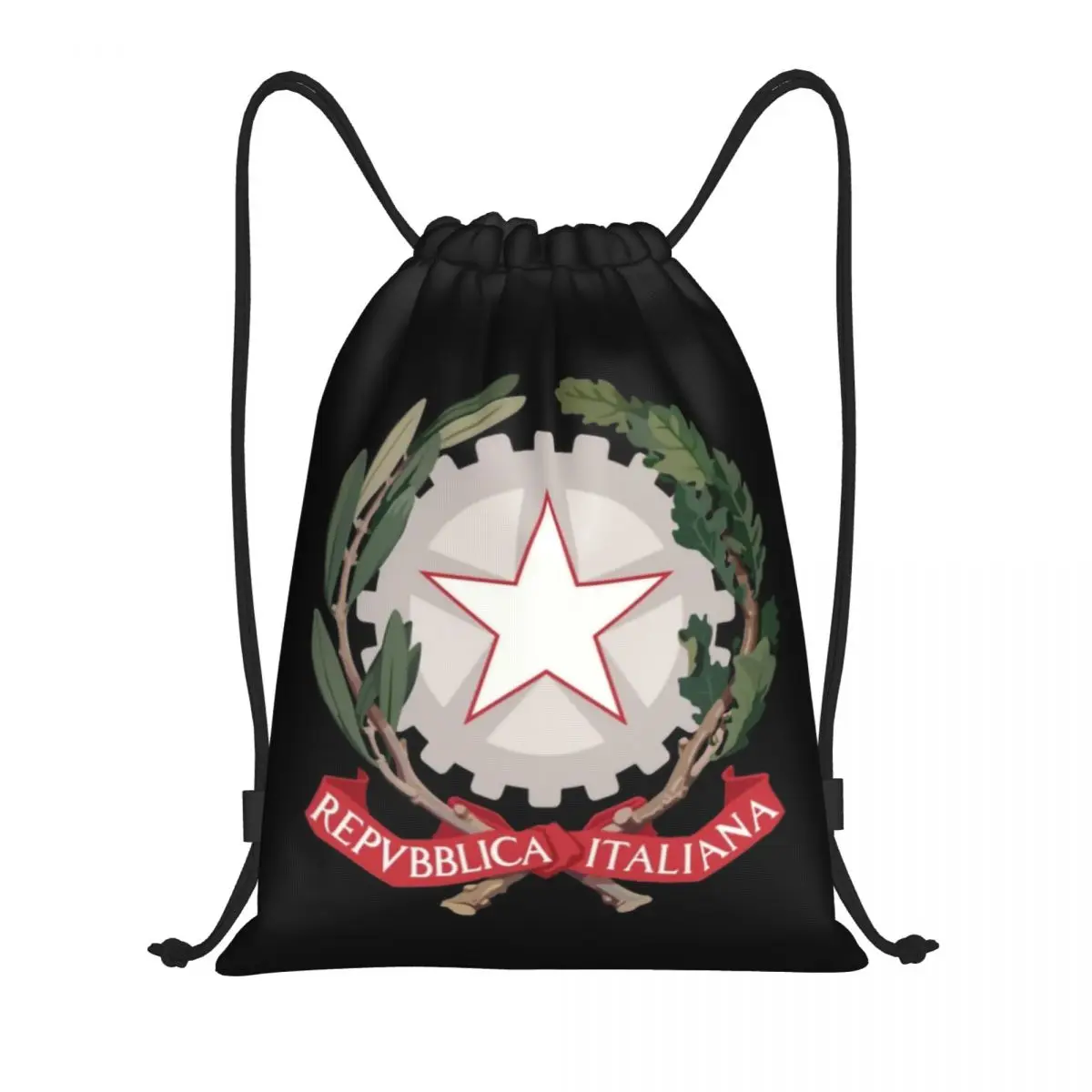 Emblem Of Italy Drawstring Backpack Sports Gym Bag for Women Men Italian Republic Training Sackpack
Emblem Of Italy Drawstring Backpack Sports Gym Bag for Women Men Italian Republic Training Sackpack