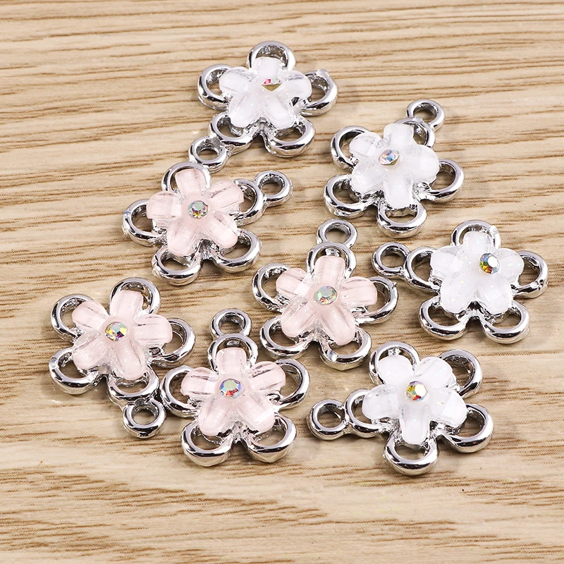 Tusember 10Pcs Exquisite Crystal Pink Flowers Charms For Earrings Bracelet Necklaces Handmade Jewelry Making DIY Accessories
Tusember 10Pcs Exquisite Crystal Pink Flowers Charms For Earrings Bracelet Necklaces Handmade Jewelry Making DIY Accessories