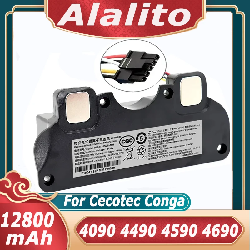 14,4 В, 12800 мАч, 100% новый аккумулятор CECOTEC CONGA 4090 4490 4690 4590, робот-акумулятор Netease, интеллектуальное производство, модель NIT
14,4 В, 12800 мАч, 100% новый аккумулятор CECOTEC CONGA 4090 4490 4690 4590, робот-акумулятор Netease, интеллектуальное производство, модель NIT