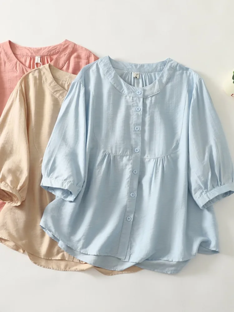 High-End Cotton Linen Shirt Women's Summer Fashion Sensation Stand Collar Sleeveless Top Vintage Style Loose Fit Button Detail
High-End Cotton Linen Shirt Women's Summer Fashion Sensation Stand Collar Sleeveless Top Vintage Style Loose Fit Button Detail
