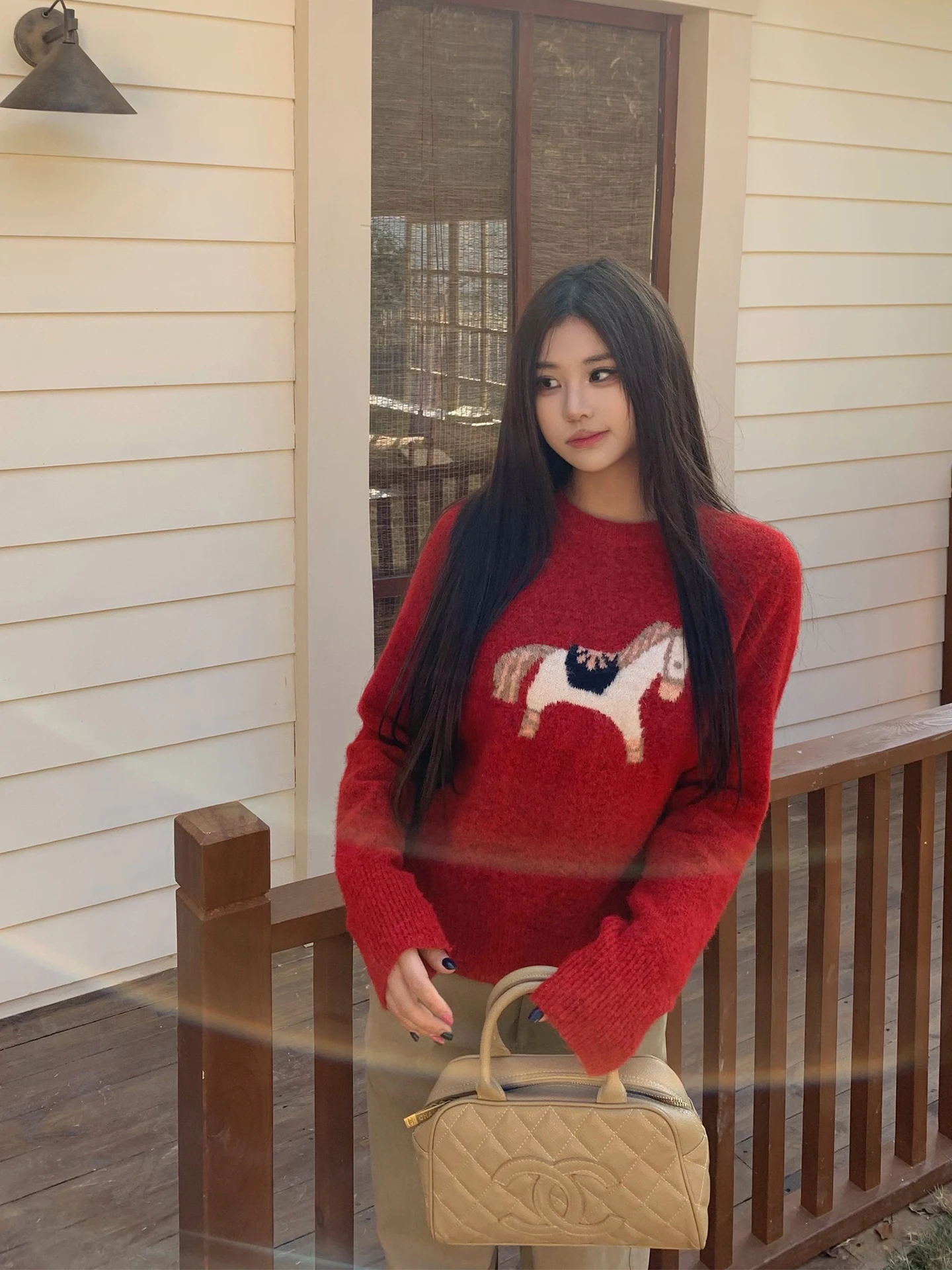 Red Sweater Women's Sle Knittedwear Vintage Faion Slim Fit Long Sve round Ne Cartoon Animal Print Layering Top
Red Sweater Women's Sle Knittedwear Vintage Faion Slim Fit Long Sve round Ne Cartoon Animal Print Layering Top