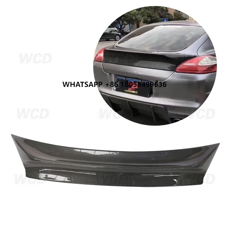 Carbon Fiber Car Rear Trunk Spoiler Wings for Porsche Panamera S 970.1 2009-2013 VRT Style Boot Trim Sticker Car Styling
Carbon Fiber Car Rear Trunk Spoiler Wings for Porsche Panamera S 970.1 2009-2013 VRT Style Boot Trim Sticker Car Styling