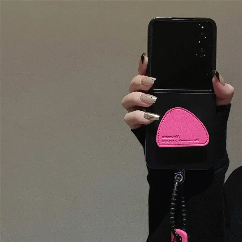 Pink Triangle Grip Stand Phone Case For Xiaomi Mi Mix Flip/Samsung Z Flip 6 5 4 /Razr 50 Ultra Shockproof Protective Cover Black
Pink Triangle Grip Stand Phone Case For Xiaomi Mi Mix Flip/Samsung Z Flip 6 5 4 /Razr 50 Ultra Shockproof Protective Cover Black