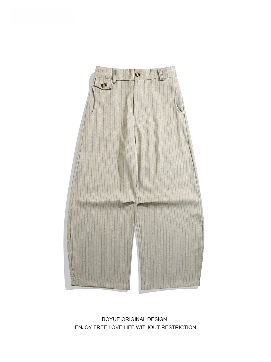 Мужские повседневные брюки Boyue, винтажные полосатые драпированные брюки с широкими штанинами, модные повседневные брюки для отдыха для молодежи
Мужские повседневные брюки Boyue, винтажные полосатые драпированные брюки с широкими штанинами, модные повседневные брюки для отдыха для молодежи