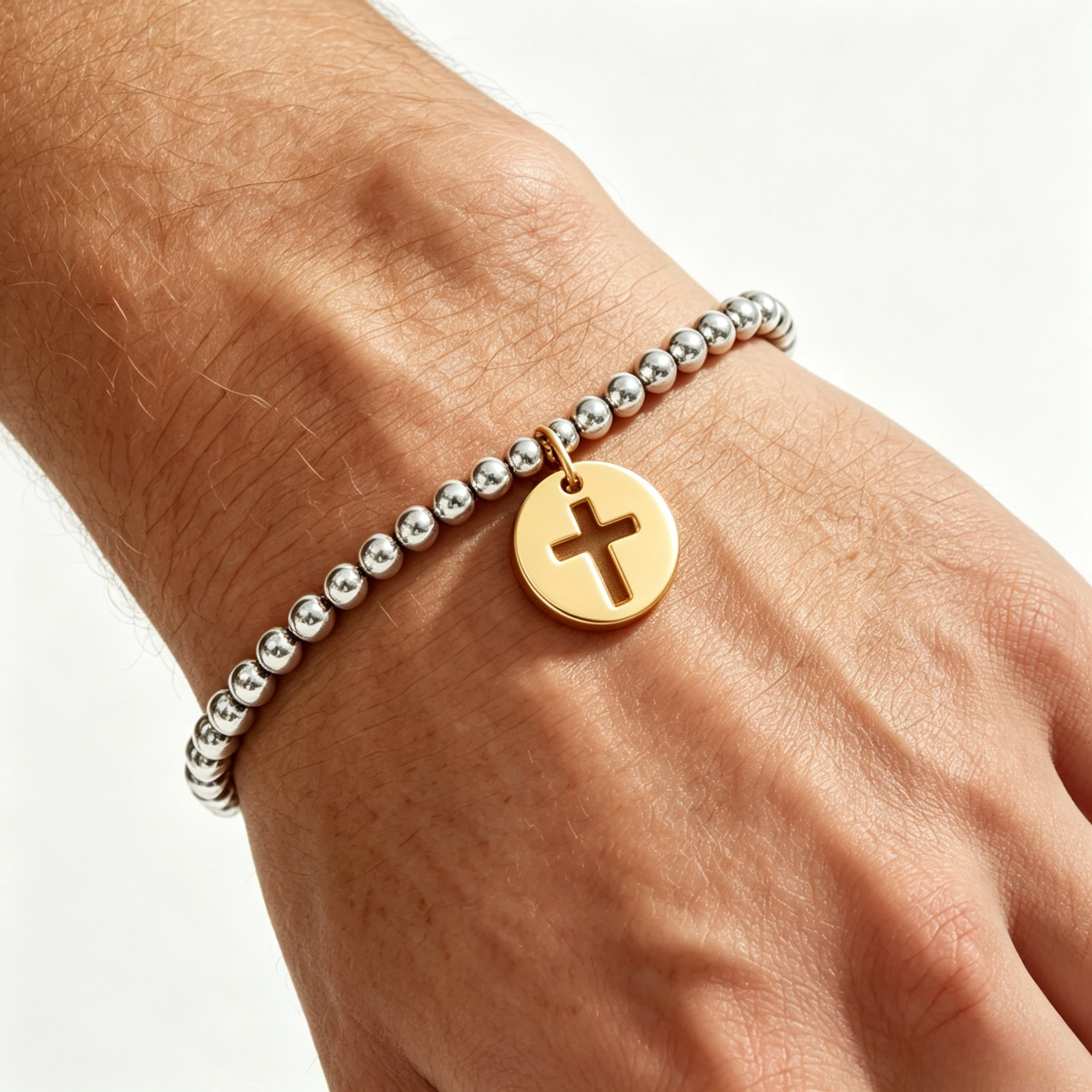 VKVVA Classic Mixed Metal Blessed Sliver-plated Cross Bracelet,Dainty Everyday Stackable Minimalist Women Daily Jewelry Gifts
VKVVA Classic Mixed Metal Blessed Sliver-plated Cross Bracelet,Dainty Everyday Stackable Minimalist Women Daily Jewelry Gifts