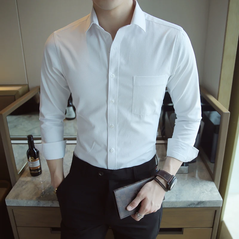 Men's Long Sve Casual irt Youth Faion White Outerwear Spring Autumn New Arrival Trendy Brand Stand Fit Polyester Co...
Men's Long Sve Casual irt Youth Faion White Outerwear Spring Autumn New Arrival Trendy Brand Stand Fit Polyester Co...