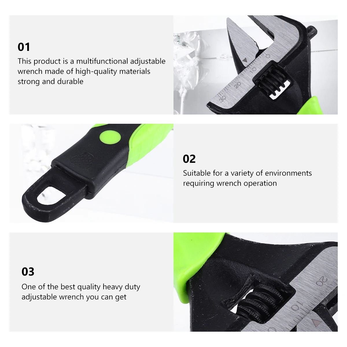 High Carbon Adjustable Monkey Wrench Wrench Heavy Duty Monkey Spanner Pipe Tool Basin Faucet Valve Sewer Shower
High Carbon Adjustable Monkey Wrench Wrench Heavy Duty Monkey Spanner Pipe Tool Basin Faucet Valve Sewer Shower