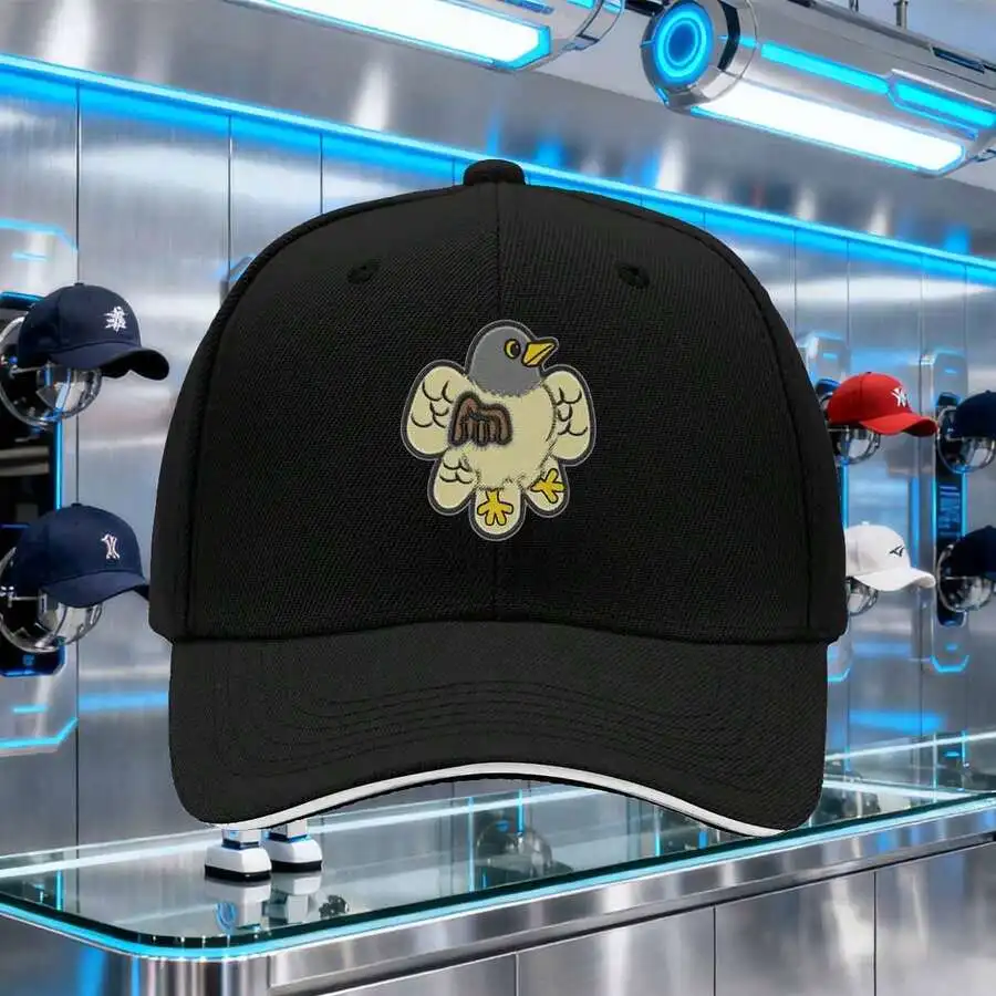 Black Polyester Baseball Cap With Cartoon Bird Embroidery Casual Adjustable Hat For Adults
Black Polyester Baseball Cap With Cartoon Bird Embroidery Casual Adjustable Hat For Adults