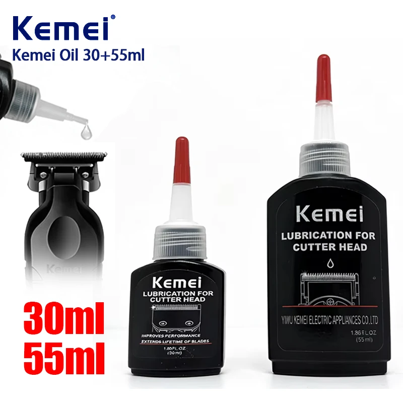 KEMEI 55/30ml Hair Clipper Lubricant Oil Blade Maintenance Lube Reduces Noise Prevents Rust Extends Lifespan Of Shavers
KEMEI 55/30ml Hair Clipper Lubricant Oil Blade Maintenance Lube Reduces Noise Prevents Rust Extends Lifespan Of Shavers