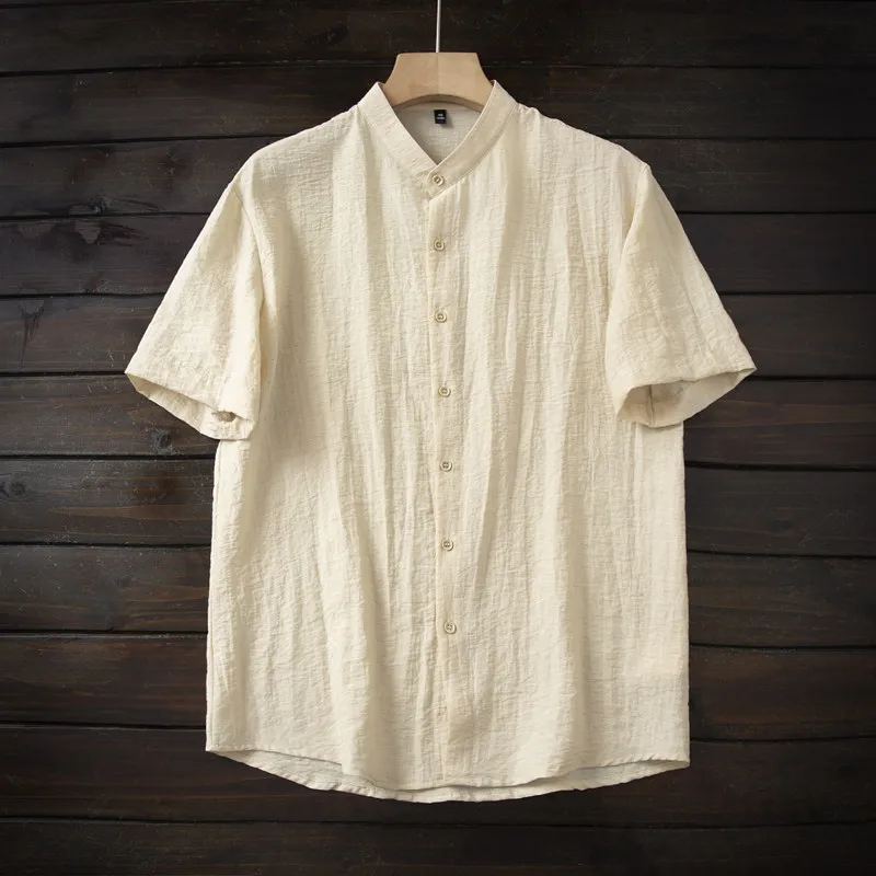 Soft and cool without ironing! Summer men's old casual loose linen short-sleeved shirt and top
Soft and cool without ironing! Summer men's old casual loose linen short-sleeved shirt and top