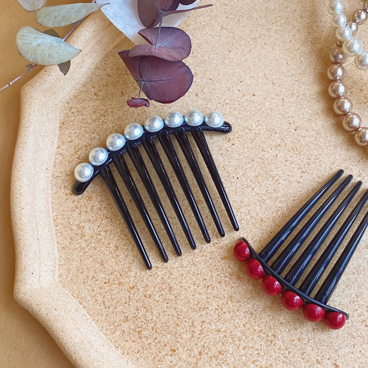 5 Pcs Pearl Comb Set Elegant Accessories for Updo Wedding Hairstyles Ladies Chic Easy Match Hold Hair Tight Without Pulling
5 Pcs Pearl Comb Set Elegant Accessories for Updo Wedding Hairstyles Ladies Chic Easy Match Hold Hair Tight Without Pulling