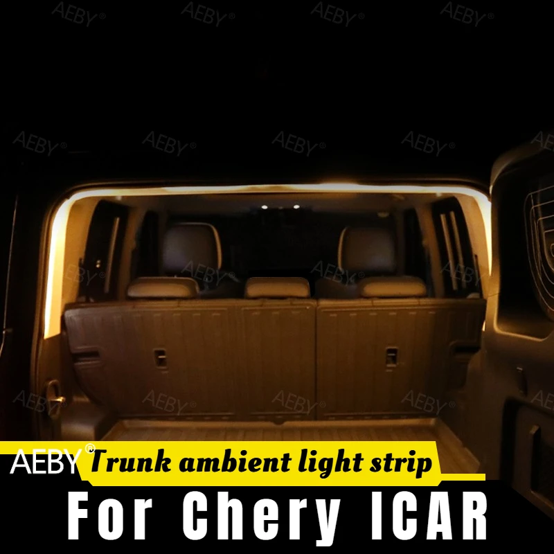 AEBY For Chery ICAR Trunk ambient lighting LED light bar,Tail box light with ambient light,decorate,Accessories,Multifunctional
AEBY For Chery ICAR Trunk ambient lighting LED light bar,Tail box light with ambient light,decorate,Accessories,Multifunctional