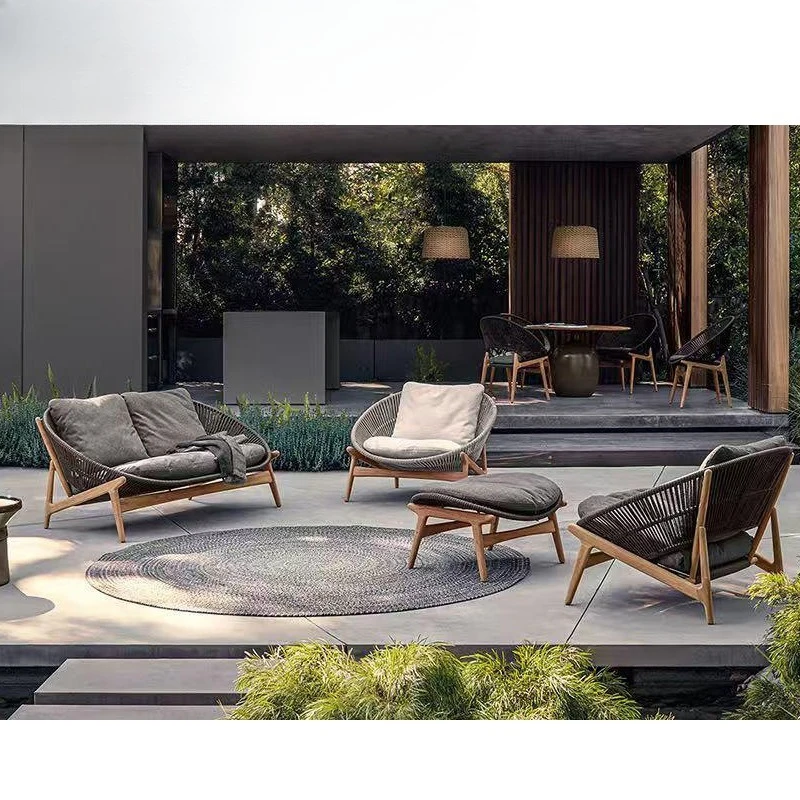 Teak sofa combination, teak frame waterproof cushion, five-star resort hotel furniture
Teak sofa combination, teak frame waterproof cushion, five-star resort hotel furniture