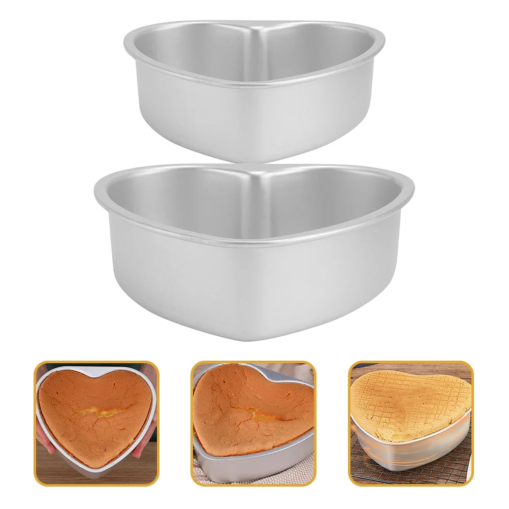 2 Pcs Heart Cake Mold Pan Shaped Plate Baking Mini Air Fryer Oven Small Microwave Useful Tin
2 Pcs Heart Cake Mold Pan Shaped Plate Baking Mini Air Fryer Oven Small Microwave Useful Tin