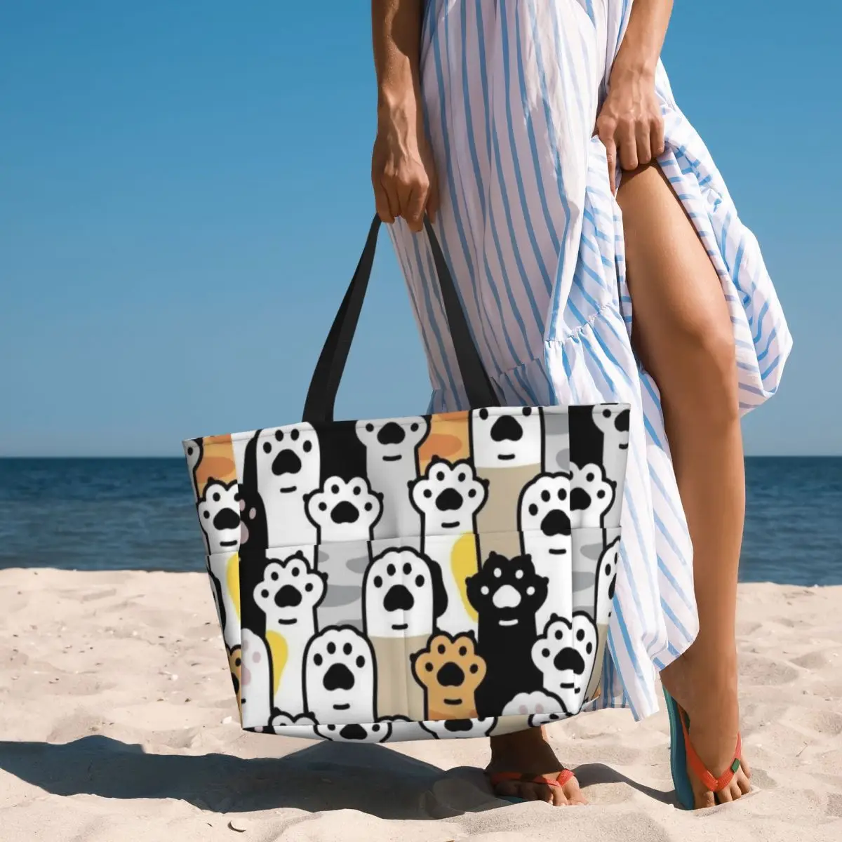 Cat Paw Lover Beach Tote Bag Sport Gym Yoga Duffle Large Tote Bag Women Travel Bag Fitness bag
Cat Paw Lover Beach Tote Bag Sport Gym Yoga Duffle Large Tote Bag Women Travel Bag Fitness bag