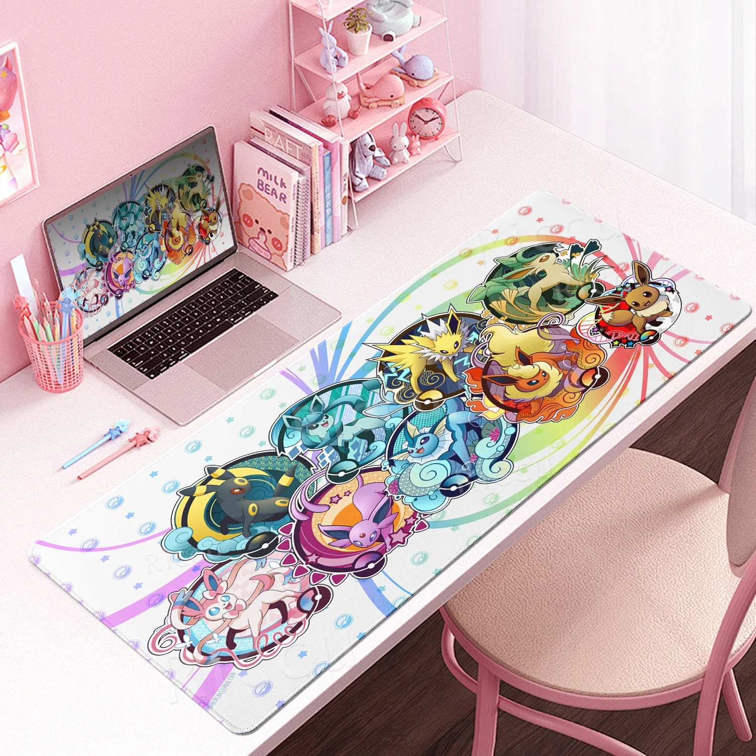 Game Card Pad Anime Gaming Keyboard Pads Pokemon E-Eevee Pattern Tablemat Gamer Mouse Pad E-Sports Aesthetics Extended Desk Mats
Game Card Pad Anime Gaming Keyboard Pads Pokemon E-Eevee Pattern Tablemat Gamer Mouse Pad E-Sports Aesthetics Extended Desk Mats
