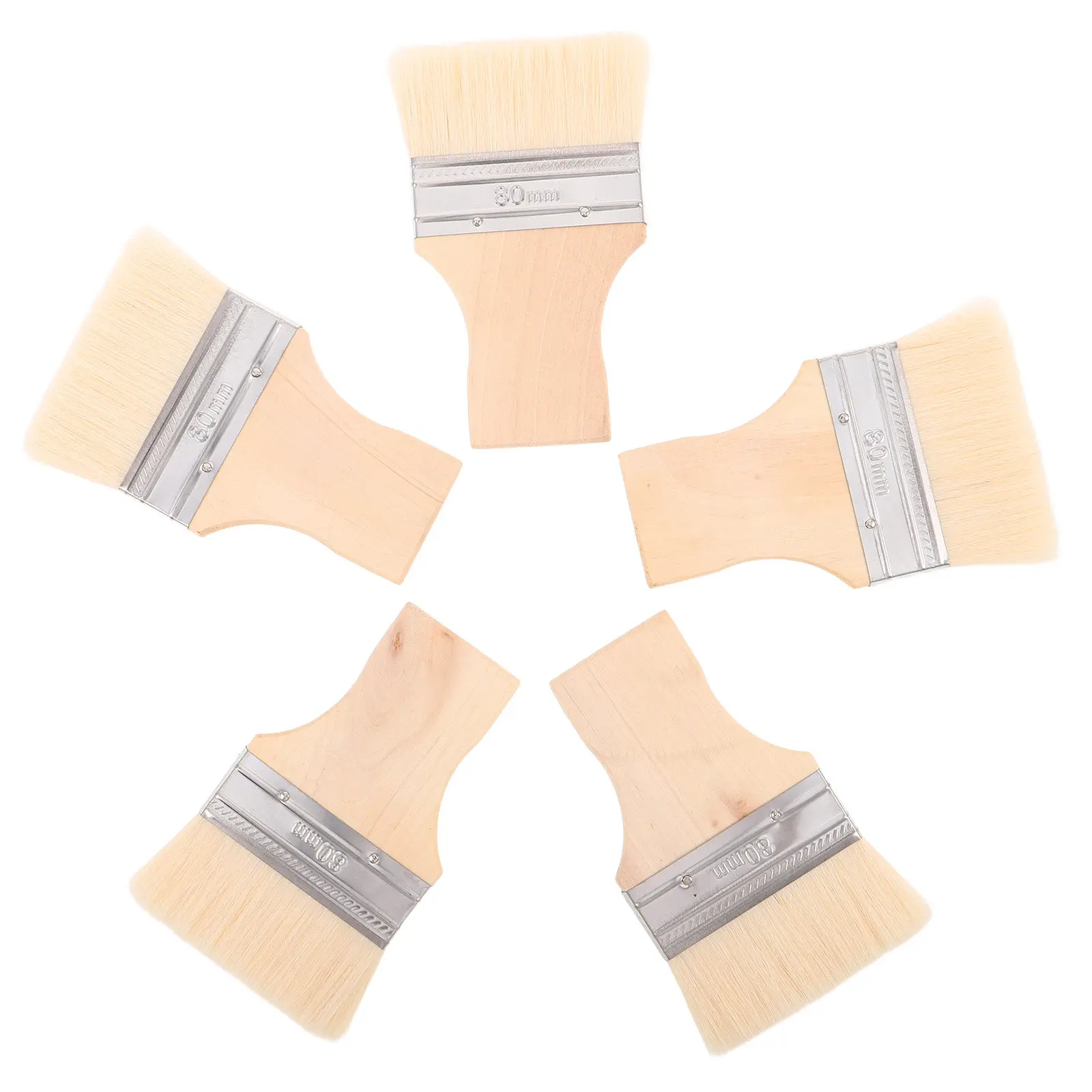 5Pcs Flat Paint Brushes Soft Wool Bristles Wooden Handle Wide Paddle Brush for Painting Walls Furniture Acrylic Oil Latex Paint
5Pcs Flat Paint Brushes Soft Wool Bristles Wooden Handle Wide Paddle Brush for Painting Walls Furniture Acrylic Oil Latex Paint