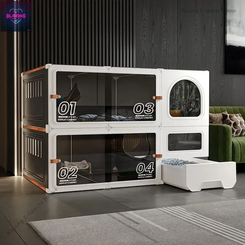 Modern Minimalist Cat Cage Cats Litter Box Integrated Cat House Light Luxury Large Free Space Household Indoor Cages for Cats
Modern Minimalist Cat Cage Cats Litter Box Integrated Cat House Light Luxury Large Free Space Household Indoor Cages for Cats
