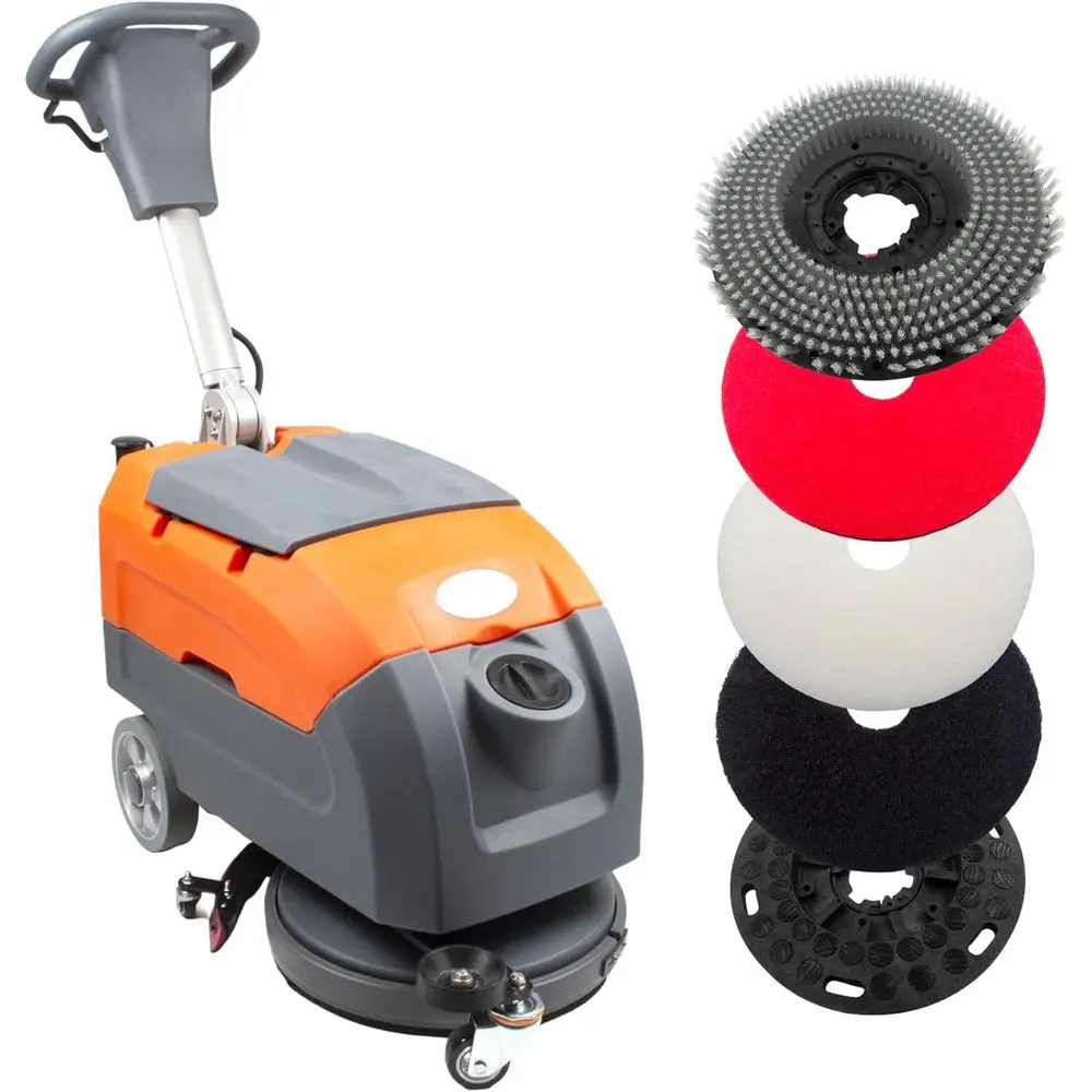 RT35 17" Walk-Behind Floor Scrubber Machine, 7.9/9.2-Gal Tanks, 19000 sqft/h, with Anti-Collision Wheel for Protection
RT35 17" Walk-Behind Floor Scrubber Machine, 7.9/9.2-Gal Tanks, 19000 sqft/h, with Anti-Collision Wheel for Protection
