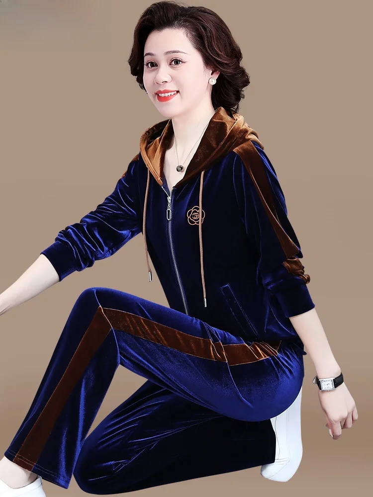 Faionable Velvet Autumn Outfit Set for Women 2025 New Sle Spor Two-Piece Set Comfortable Loose Fit Zipper Closure
Faionable Velvet Autumn Outfit Set for Women 2025 New Sle Spor Two-Piece Set Comfortable Loose Fit Zipper Closure