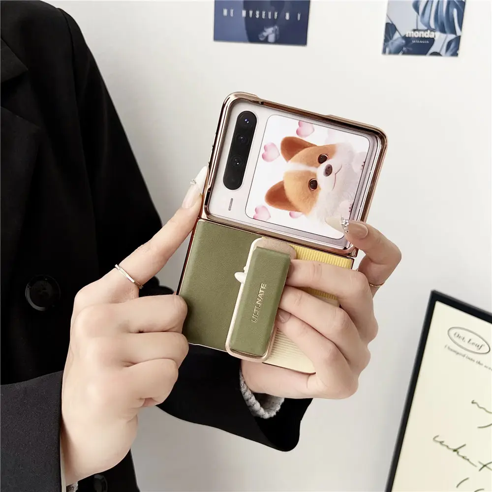 Genuine Cowhide Leather Half-Wrapped Case for Huawei Pura X Wristband Bracket Cover
Genuine Cowhide Leather Half-Wrapped Case for Huawei Pura X Wristband Bracket Cover