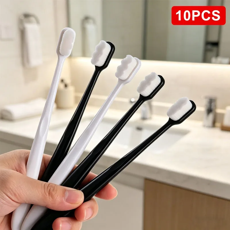New 10pcs Soft Toothbrush Nano Bristle Adult Tooth Brush Deep Cleaning Portable Travel Dental Oral Care Brush YAS09
New 10pcs Soft Toothbrush Nano Bristle Adult Tooth Brush Deep Cleaning Portable Travel Dental Oral Care Brush YAS09