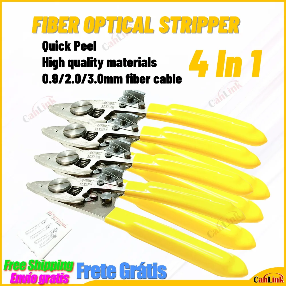 4 IN 1 Fiber Stripper Pliers FTTH Tools Optical Cable Stripper 0.9/2.0/3.0mm Fiber Optic Tool
4 IN 1 Fiber Stripper Pliers FTTH Tools Optical Cable Stripper 0.9/2.0/3.0mm Fiber Optic Tool