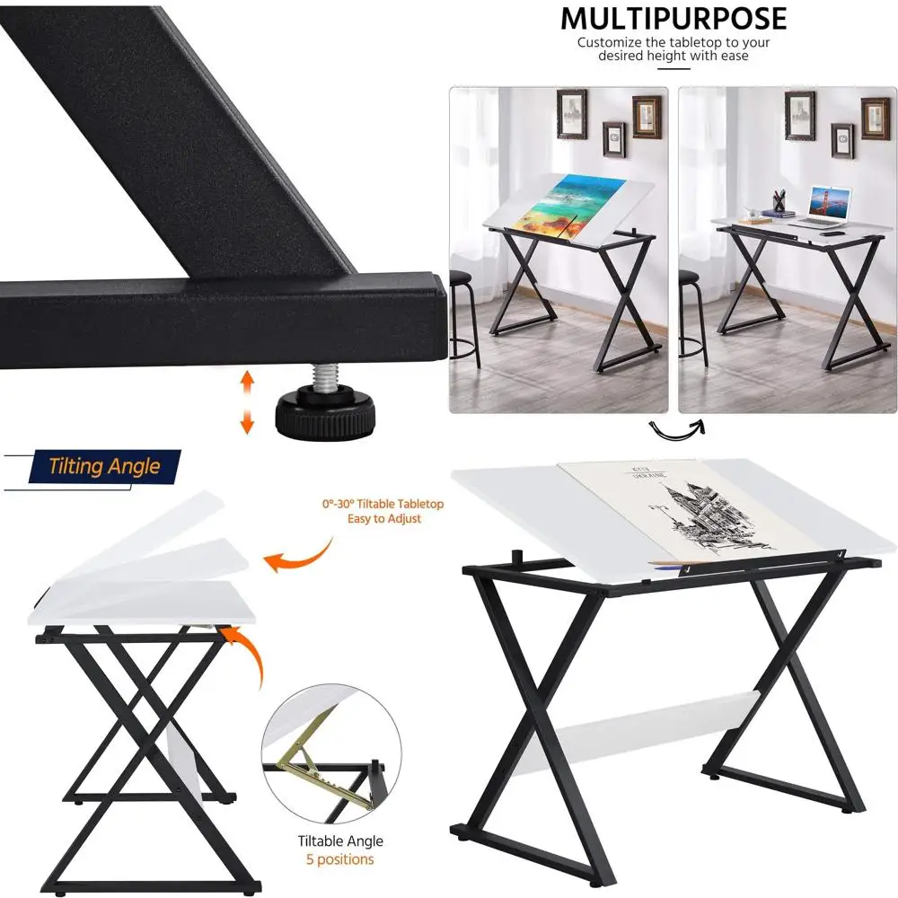 Регулируемый стол художника для рисования, рисования и учебы с наклонной рабочей станцией для дома, офиса и школы.
Регулируемый стол художника для рисования, рисования и учебы с наклонной рабочей станцией для дома, офиса и школы.