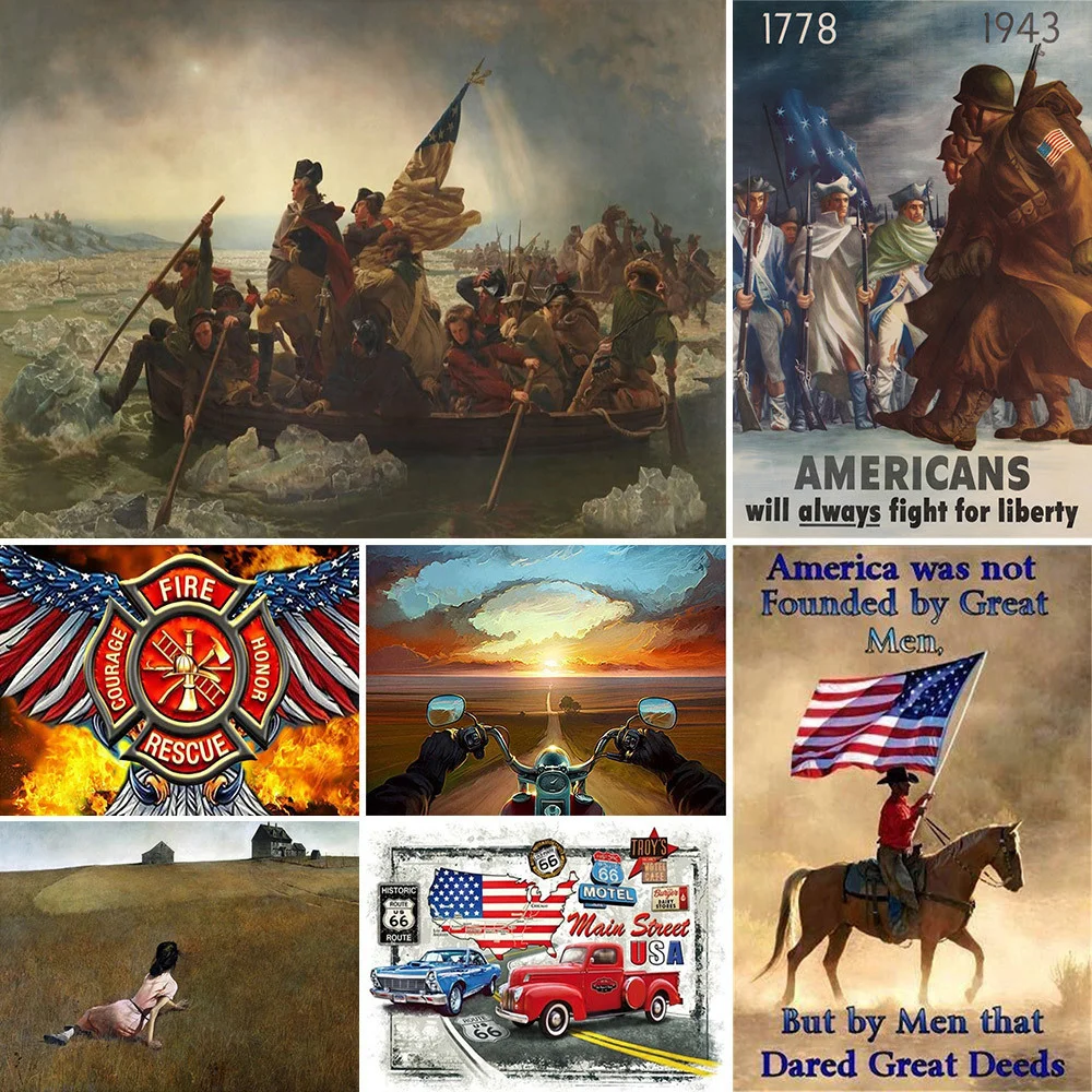 American Symbols Printed Fabric Cross Stitch Complete Kit Embroidery Needlework Sewing Handiwork Craft For Adults Gift Design
American Symbols Printed Fabric Cross Stitch Complete Kit Embroidery Needlework Sewing Handiwork Craft For Adults Gift Design