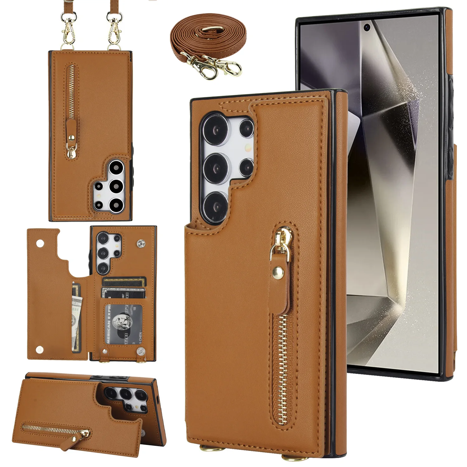Suitable for Samsung S26 Ultra business phone case. Galaxy S25 Plus compatible carabiner fashion protective cover.
Suitable for Samsung S26 Ultra business phone case. Galaxy S25 Plus compatible carabiner fashion protective cover.