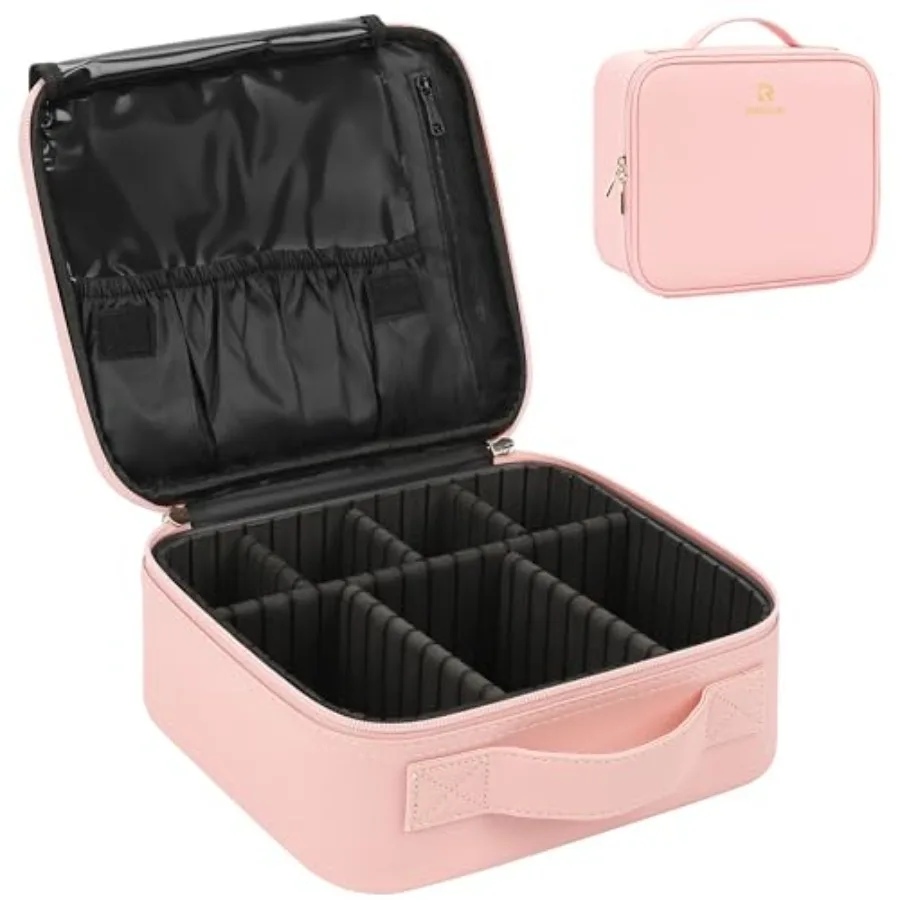 Travel Makeup Train Case Cosmetic Case Organizer Portable Artist Storage Bag with Adjustable Dividers for Cosmetics Makeup Brus
Travel Makeup Train Case Cosmetic Case Organizer Portable Artist Storage Bag with Adjustable Dividers for Cosmetics Makeup Brus