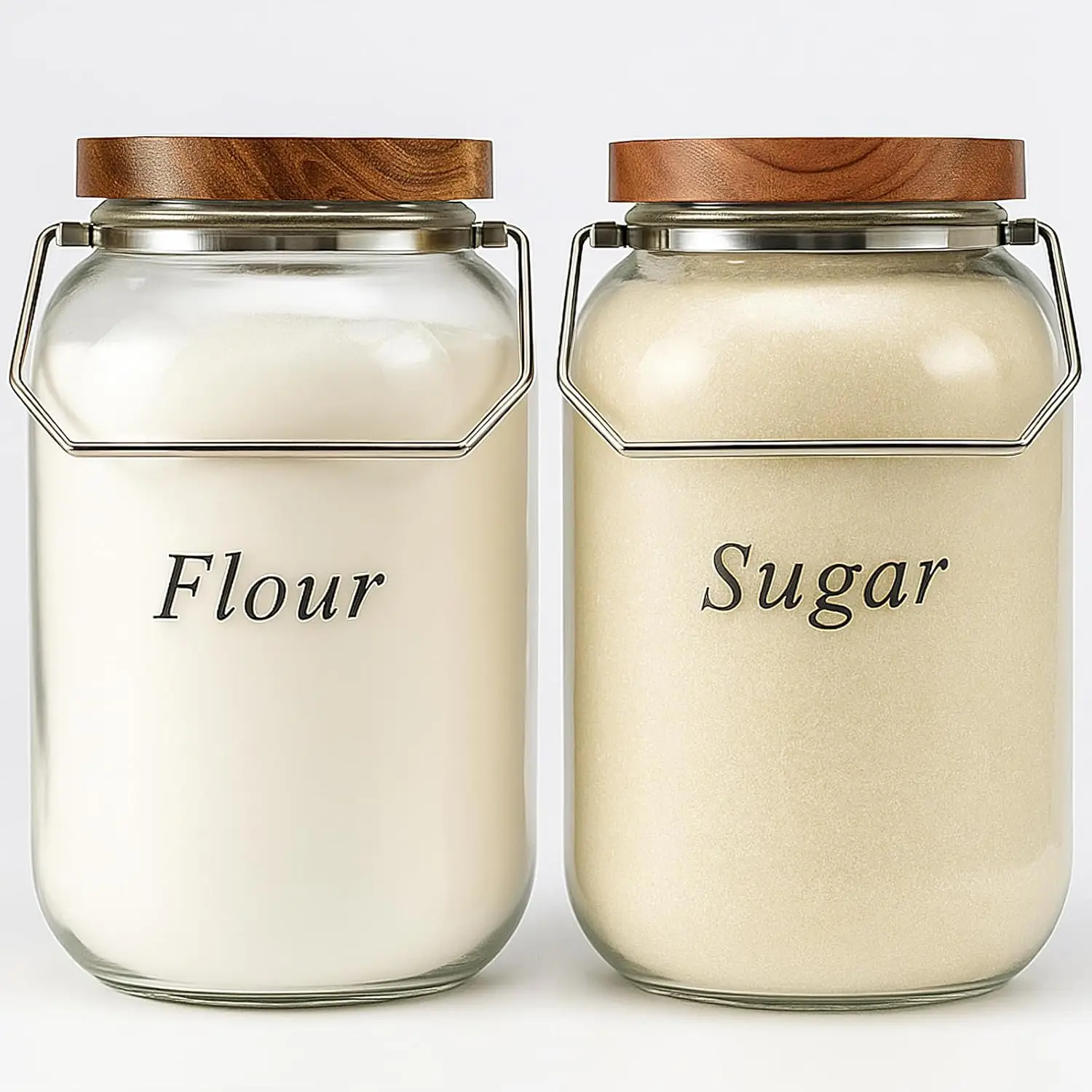 2 Pack 128oz Glass Flour Storage Jars with Airtight Lid, Wide Mouth Mason Jars for Rice, Pasta, Oats, Coffee
2 Pack 128oz Glass Flour Storage Jars with Airtight Lid, Wide Mouth Mason Jars for Rice, Pasta, Oats, Coffee