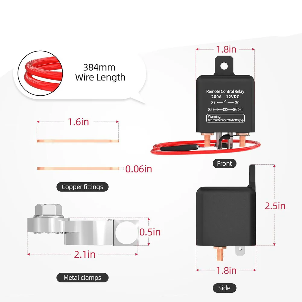 Wireless 12V 200A Battery Isolator Switch for Automotive and Marine Use Fits Cars RVs Trucks Boats Campervans Two Keys
Wireless 12V 200A Battery Isolator Switch for Automotive and Marine Use Fits Cars RVs Trucks Boats Campervans Two Keys