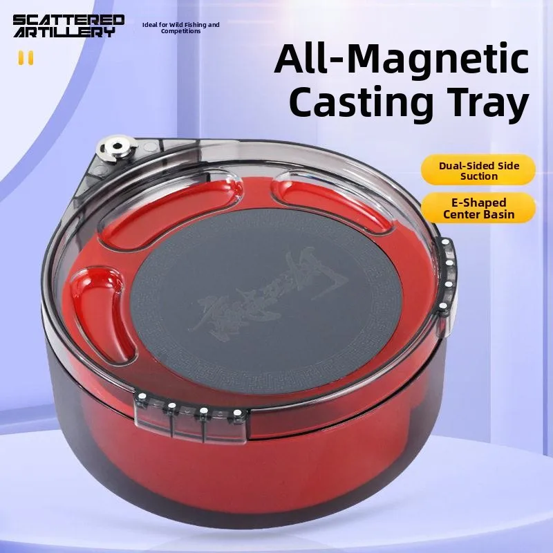 Strong Magnetic Fishing Bait Plate with Side Absorption Partition Layer Transparent PC Mixing Basin Black Pit Competition Fis...
Strong Magnetic Fishing Bait Plate with Side Absorption Partition Layer Transparent PC Mixing Basin Black Pit Competition Fis...