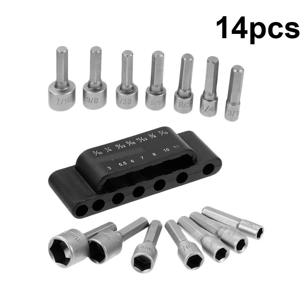 14Pcs Strong Sleeve Wrench 40Cr Tool Steel Hex Handle Easy Install Anti Rust Power Nut Driver Drill Bit Pneumatic Screw Spanner
14Pcs Strong Sleeve Wrench 40Cr Tool Steel Hex Handle Easy Install Anti Rust Power Nut Driver Drill Bit Pneumatic Screw Spanner