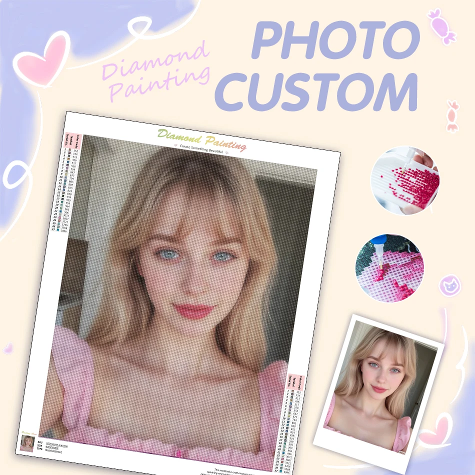 Photo Custom Diamond Painting diy Full Square/Round Diamonds Embroidery Art Kit Personalized Gift Home Decoration
Photo Custom Diamond Painting diy Full Square/Round Diamonds Embroidery Art Kit Personalized Gift Home Decoration