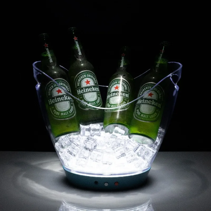 Plastic luminous ice bucket bar KTV beer bucket acrylic champagne bucket s
Plastic luminous ice bucket bar KTV beer bucket acrylic champagne bucket s