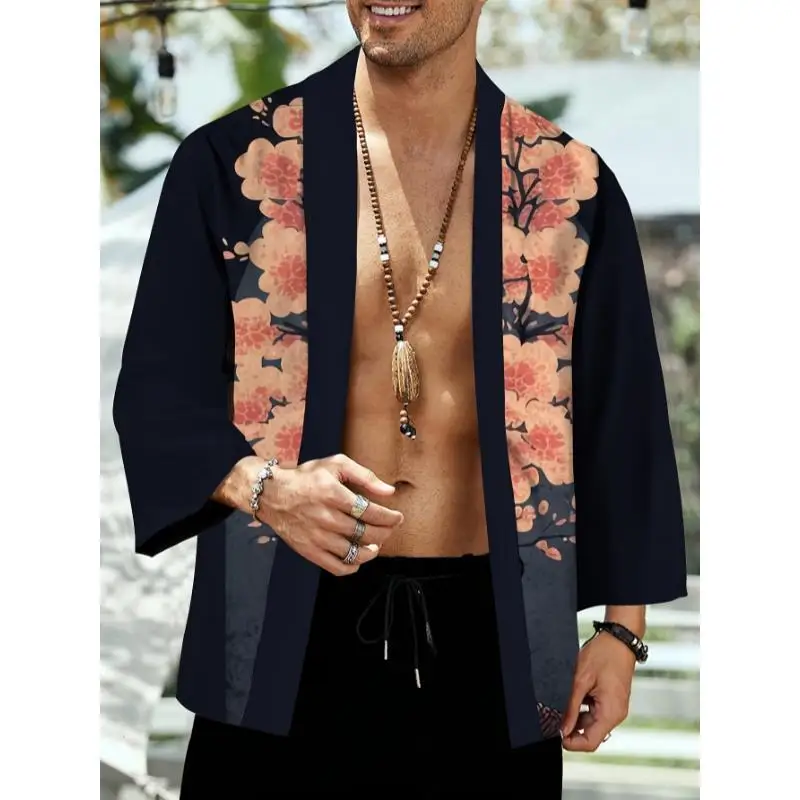 Kimono Haori Jacket E 14869 Men's Traditional Chinese Costume Yu Zhi Cross-Border Fashionable Ethnic Wear for Spring
Kimono Haori Jacket E 14869 Men's Traditional Chinese Costume Yu Zhi Cross-Border Fashionable Ethnic Wear for Spring