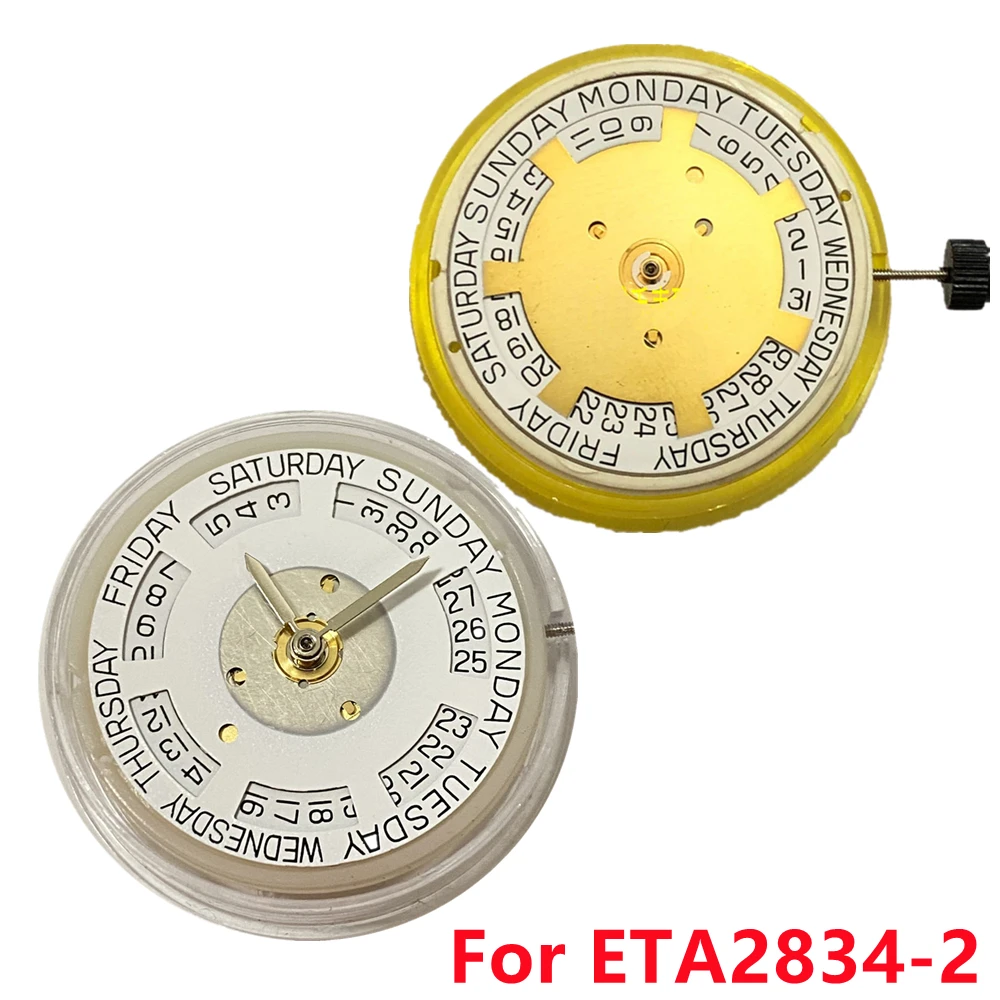 28,800bph Date @3 Day @12 Mechanical Automatic Winding Watch Movement for ETA 2834-2 Watch Repair Accessories
28,800bph Date @3 Day @12 Mechanical Automatic Winding Watch Movement for ETA 2834-2 Watch Repair Accessories