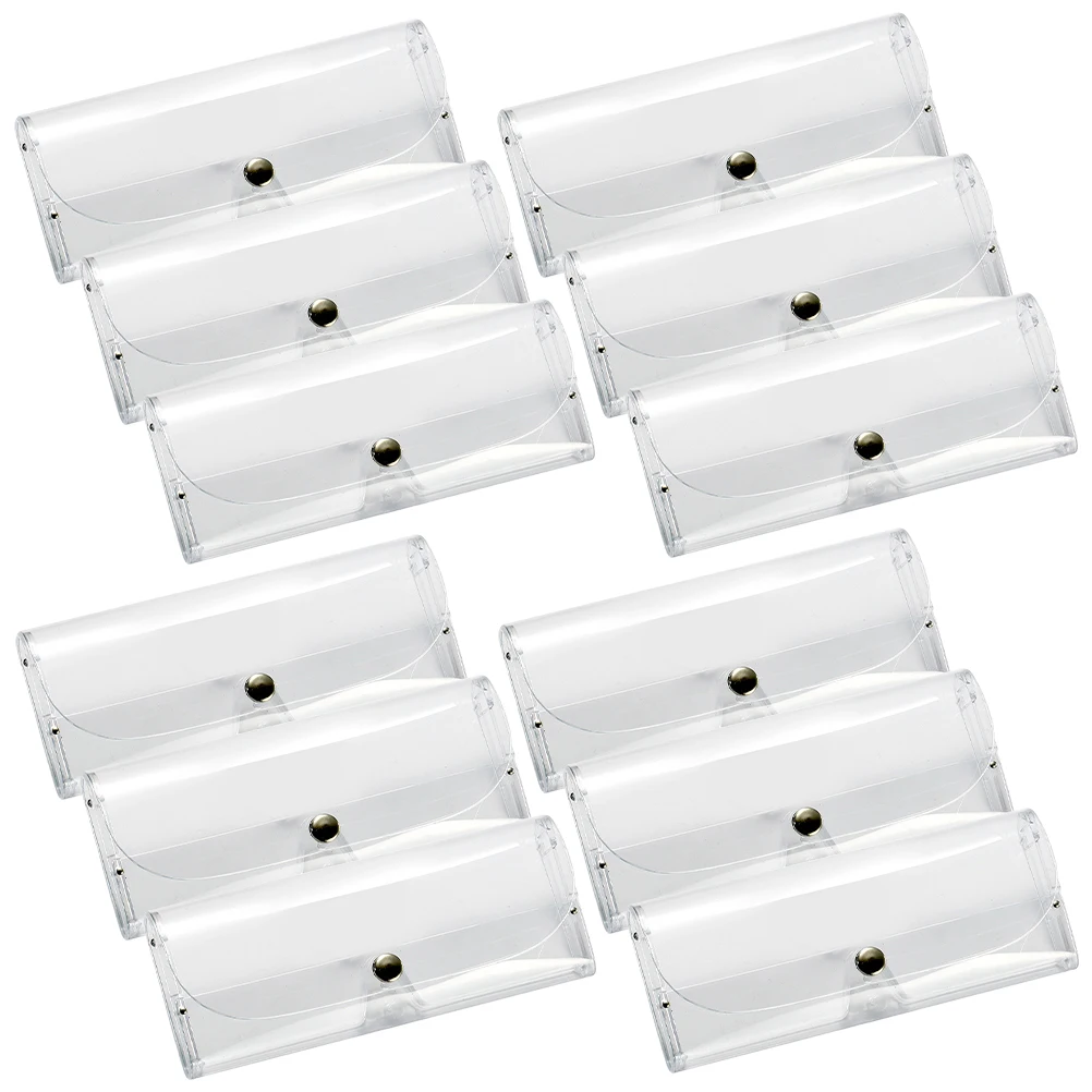 12 Pcs Glasses Storage Box Sunglasses Case for Eyeglasses Hard Button Pvc Small Travel
12 Pcs Glasses Storage Box Sunglasses Case for Eyeglasses Hard Button Pvc Small Travel