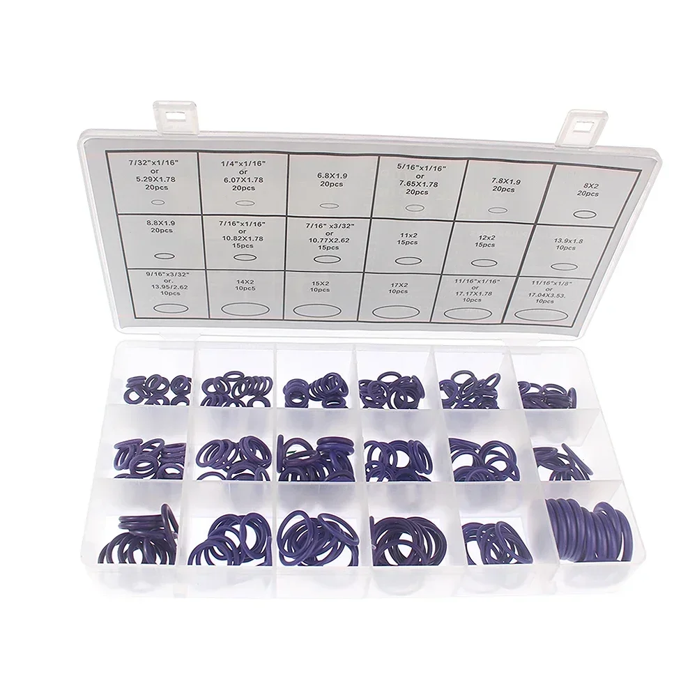 180/265/270pcs O-Ring Kit Repair Durable Rubber Sealing Waterproof Rings Repair Rubber Sealing Rings Assortment Kit Set
180/265/270pcs O-Ring Kit Repair Durable Rubber Sealing Waterproof Rings Repair Rubber Sealing Rings Assortment Kit Set