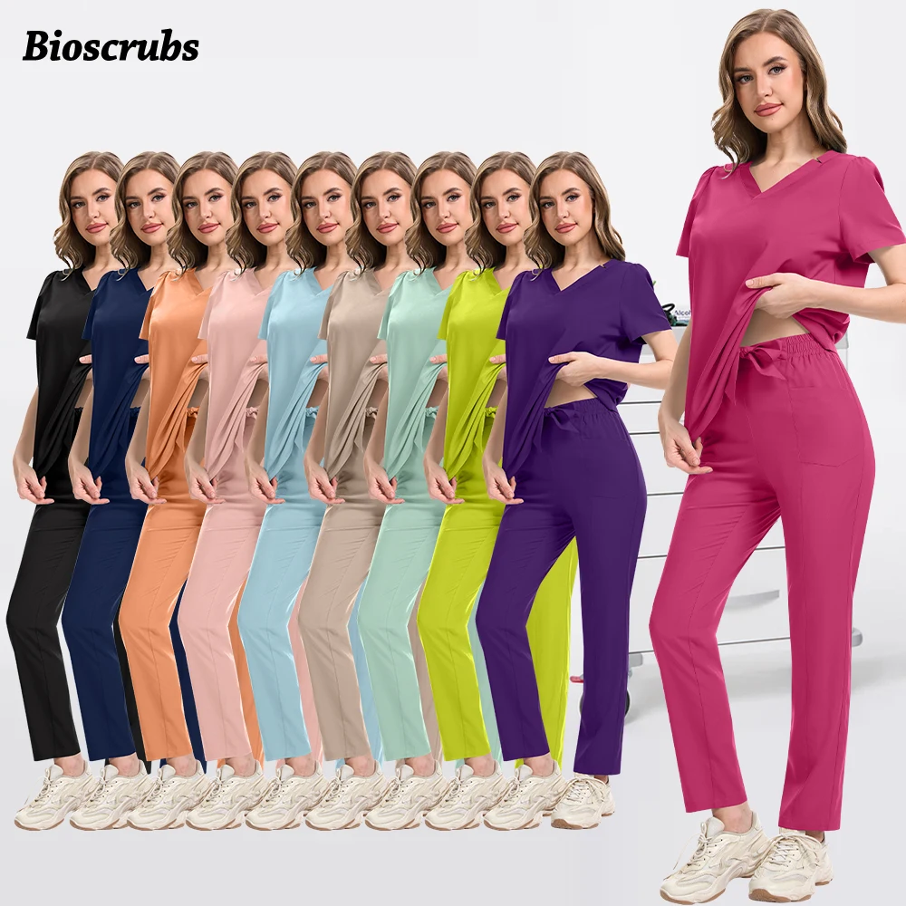 Spa Work Wear Beauty Clinical Uniforms Woman Hospital Scrubs Set Dental Straight Pants Suit Medical Nurse Overalls Nurse Clothes
Spa Work Wear Beauty Clinical Uniforms Woman Hospital Scrubs Set Dental Straight Pants Suit Medical Nurse Overalls Nurse Clothes