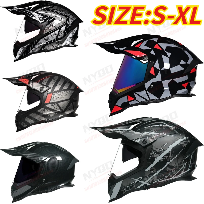 Motorcycle Helmet, ATV Road Cross Motocross Helmet, Off Road Racing Moto Helmet for Dirt Bike & Enduro
Motorcycle Helmet, ATV Road Cross Motocross Helmet, Off Road Racing Moto Helmet for Dirt Bike & Enduro