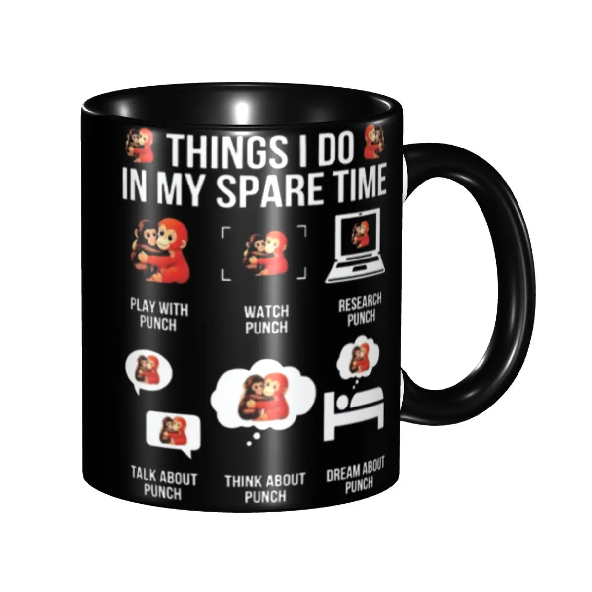 Punch Monkey Gift Mugs for Woman Man Funny Coffee Cup Present for Home
Punch Monkey Gift Mugs for Woman Man Funny Coffee Cup Present for Home