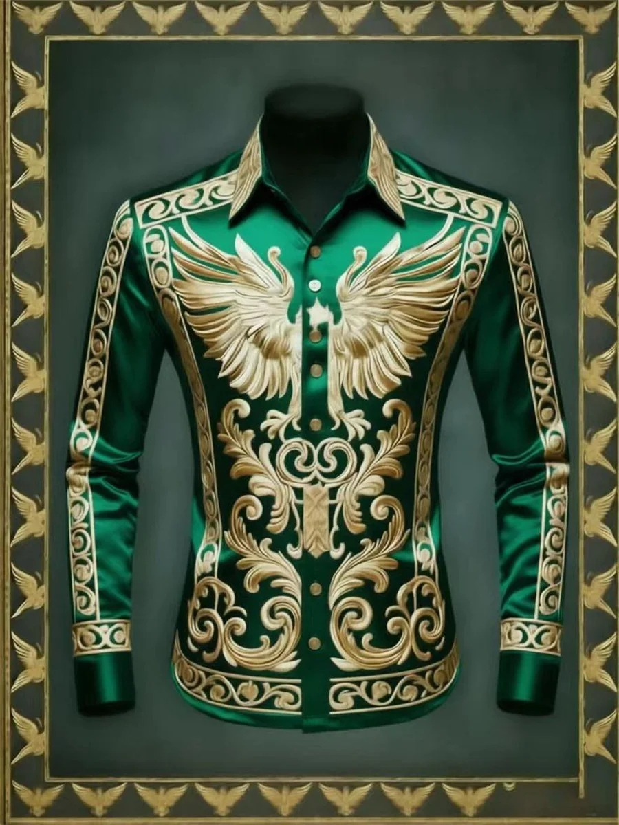 Noble and elegant, high-quality and comfortable men's long sleeved shirt, fashionable trend, digital printing, street outdoor
Noble and elegant, high-quality and comfortable men's long sleeved shirt, fashionable trend, digital printing, street outdoor