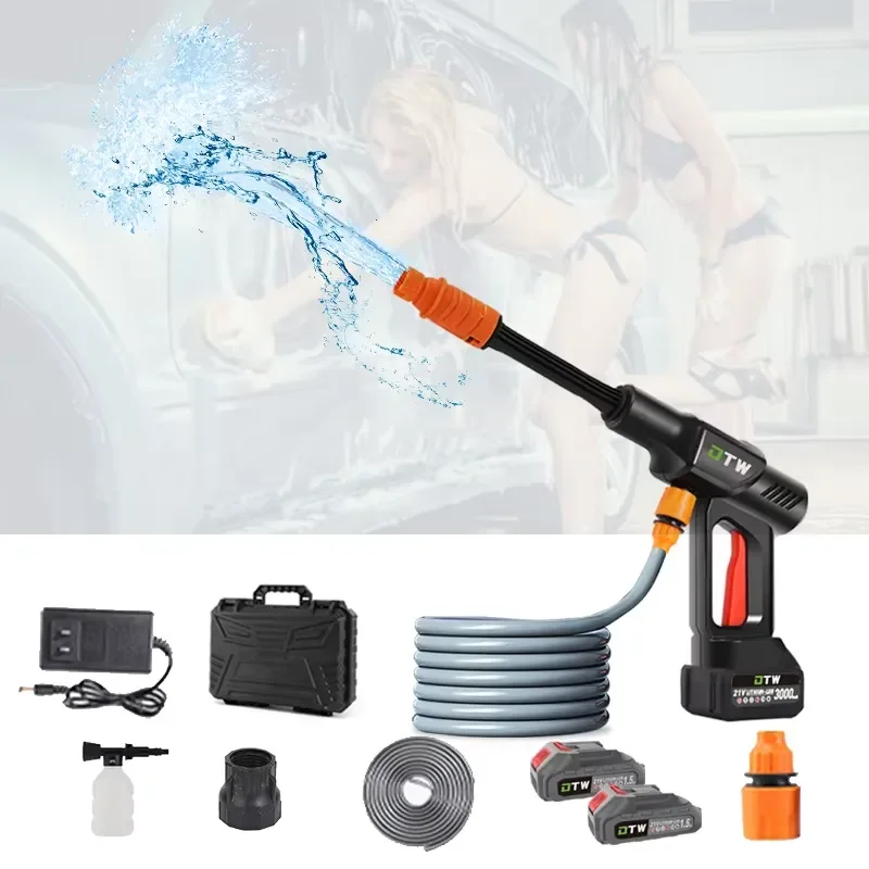 DTWA5-0010 Handheld Multi Function Electric Pressure Washer 300W 21V Lithium Battery Car Cleaner With 5M Hose and 8M Spray
DTWA5-0010 Handheld Multi Function Electric Pressure Washer 300W 21V Lithium Battery Car Cleaner With 5M Hose and 8M Spray